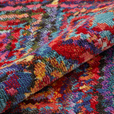 Carnaval CAR105 Vibrant Multi Colours Modern Geometric Rug by Concept Looms