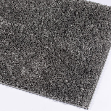 Esselle Larissa Charcoal Grey Washable Non-Slip Polypropylene Shaggy Hallway Runner Rug