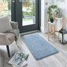 Origins My Denim Blue Washable Non-Slip Polypropylene Shaggy Rug - X-Small 60x100 cm (2'x4')