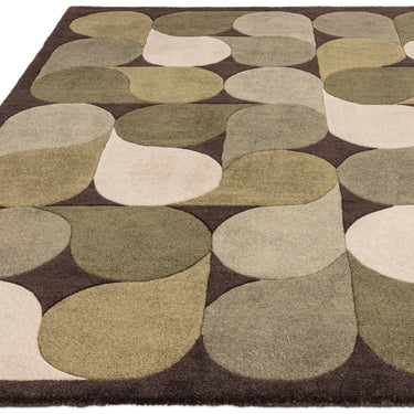 Asiatic London Romy Jive Hand-Tufted Green Wool Viscose Textured Rug