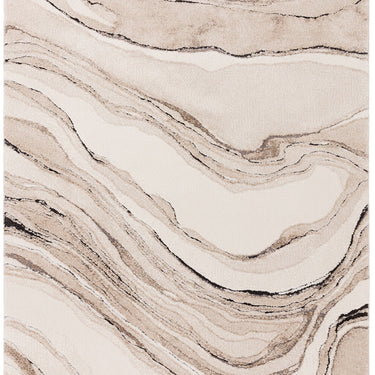 Asiatic London Mirage Quartz Marbled Texture Beige Natural Polypropylene Abstract Textured Rug