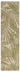 Asiatic London Patio Palm Botanical Leaf Green Indoor Outdoor Polypropylene Geometric Flatweave Hallway Runner Rug