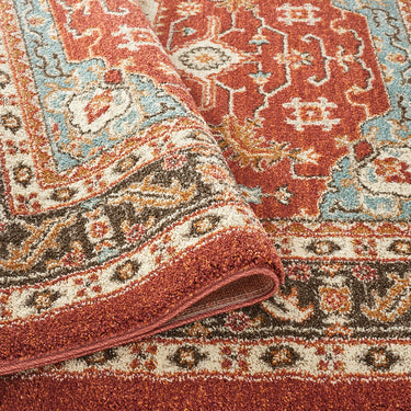 Cashmere 5570 Red Multi Oriental Traditional Floral Kilim Hallway Runner Rug