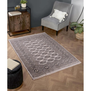 Bokhara Hand Knotted Wool Oriental Traditional Bordered Rug