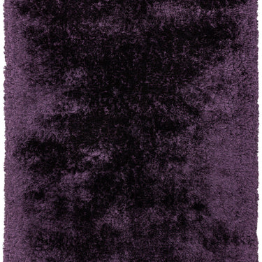 Plush Plain Shaggy High Pile Thick Silky Fluffy Soft Hand Woven Purple Rug