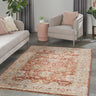 Sahar Elegance SHR02 Rust Persian Traditional Vintage Floral Rug - Medium 119x180 cm (3'11"x5'11")
