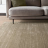 Henley Modern Handmade High Shine Organic Lines Wool & Viscose Premium Rug in Sage Green - Medium 120x170 cm (4'x5'6")