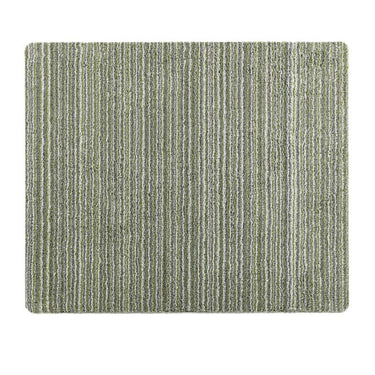 My Candy Spice Green Washable Cotton Striped Rug - 80 x 95 cm