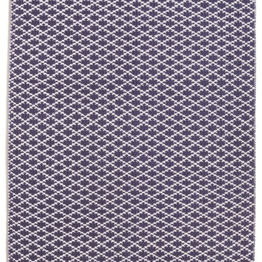 Hug Trellis Navy Indoor Outdoor Washable Wool Textured Rug 160x230 cm
