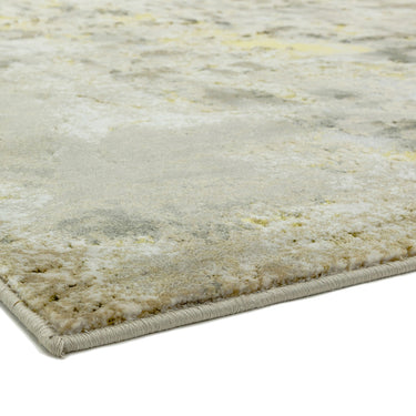 Aurora AU04 Galaxy Metallic Beige Gold Modern Shiny Abstract Marbled Pattern Rug
