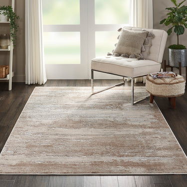 Rustic Textures RUS03 Modern Abstract Rug in Beige