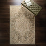 Asiatic London Heriz HE02 Serapi Green Traditional Vintage Textured Medallion Hallway Runner Rug - Small 80x160 cm (2'6"x5'3")