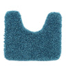 Buddy Teal Blue Washable Non-Slip Polypropylene Shaggy Bath Mat - Pedestral 50x45 cm