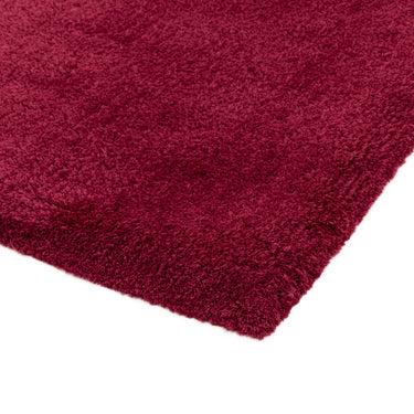Lulu Soft Touch Plain Shaggy Rug in Sorbet Red