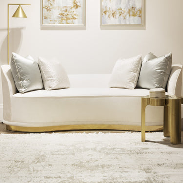 Classic Vintage Katherine Carnaby Rug Traditional Silky Viscose Flatweave Shiny Shimmer Soft Fringed White  Rug