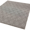 Asiatic London Nexus FL06 Fine Lines Trellis Grey Silver Hand-Carved Wool Viscose Geometric Rug - Medium 120 x 170 cm (4'x5'6")