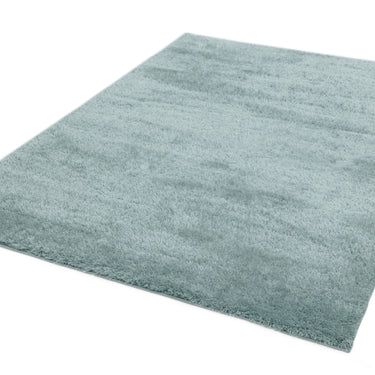Payton Shaggy Rug Soft Fluffy Living Room Bedroom Silky Shimmer Duck Egg Rug