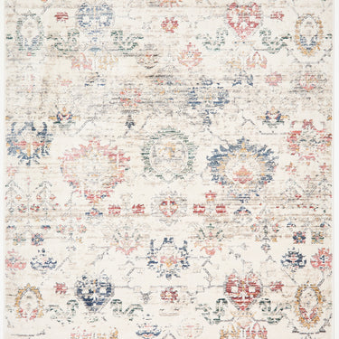 URCO Nova Carlie Distressed Multi Coloured Polypropylene Persian Traditional Vintage Hallway Runner Rug