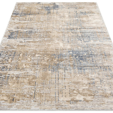 Pollo 104 Modern Abstract Silver Grey Rug by Consept Looms