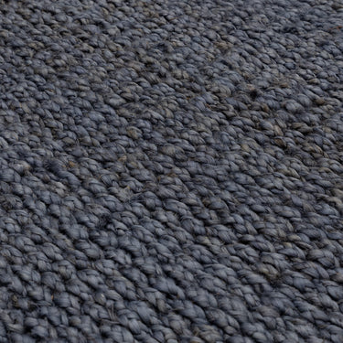 Grove Plain Flatweave Hand Woven Jute Rug in Denim Blue
