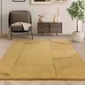 Tova 3D Pattern Tufted Touch Ochre Gold Geometric Textured Modern Rug - Medium 120x170 cm (4'x5'6")