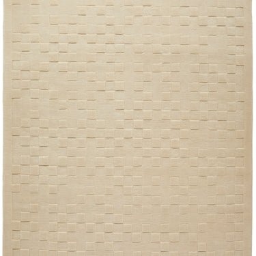 Priory PRI102 Geometric 100% Pure New Zealand Wool Hand Made Ivory Rug by Sarah Gare