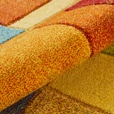 Consept Looms Viva VIV102 Bright Multicolours By Concept Jute Polypropylene Geometric Rug