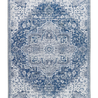 Origins Washable Garda Rug Traditional Persian Classic Blue Rug