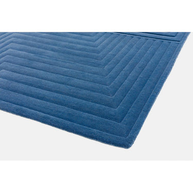Form Modern Hand Tufted 3D Ridged Geometric Wool Rug in Natural, Blue, Green, Ochre, Pink Silver