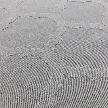 Antibes Modern Contemporary Geometric 3D Effect Indoor Outdoor Trellis Flatweave Rug