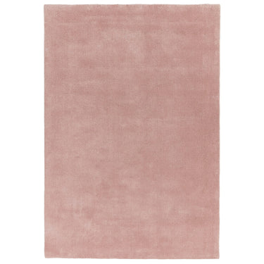 Aran Rose Pink Hand Woven Wool and Viscose Rug in 160 x 230 cm