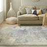 Consept Looms Lux LUX02 Machine Grey Washable Non-Slip Abstract Geometric Rug - Medium 120x180 cm (4'x6')