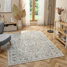 URCO Nova Zane Beige Polypropylene Traditional Vintage Bordered Rug - X-Small 40x60 cm (1'3"x1'11")