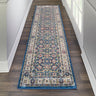 Nourison Ankara Antique ANR13 Multicolour Polypropylene Traditional Vintage Textured Rug - 61x183 cm (2'x6'') Runner