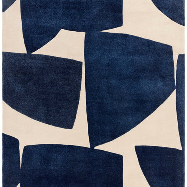 Asiatic London Romy Kite Tufted Retro Blue Wool Abstract Modern Rug
