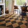 Diamond Natural Brown Hand-Braided Jute Rug - Medium 120 x 170 cm (4'x5'6")