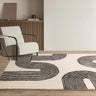 Asiatic London Matrix Arches MAX87 Contemporary Retro Black Handmade Wool Abstract Rug - Medium 120x170 cm (4'x5'6")