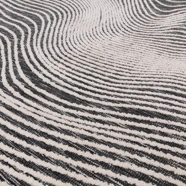 Asiatic London Mason Magnitude Swirls Black Traditional Abstract Modern Rug