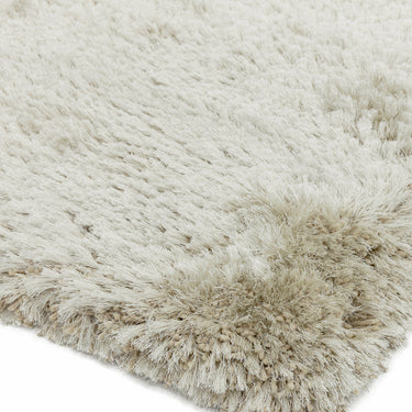 Plush Plain Shaggy High Pile Thick Silky Fluffy Soft Hand Woven Pearl White Rug