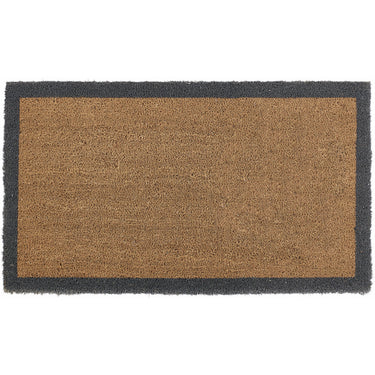My Printed Coir Border Grey Indoor Outdoor Non-Slip Bordered Doormat