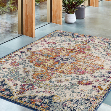 Nova NV12 Medallion Abstract Traditional Rug in Multi Colours