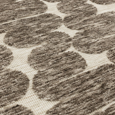 Mason Wave Modern Art Abstract Soft Sumptuous Rug in Brown Cream White