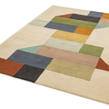 Reef Modern RF15 Geometric Hand Tufted Rug in Multi