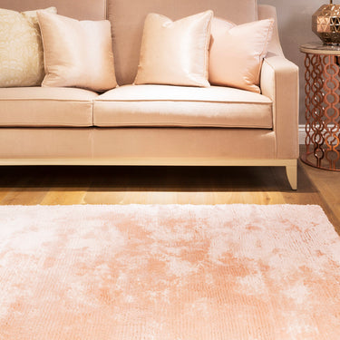 Onslow Shaggy Rug Silky Hand Woven Plain Modern Plain Dusk Pink Rug