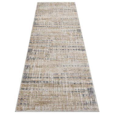 Pollo 105 Modern Abstract Silver Grey Rug Runner by Consept Looms