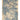 Oren Blue and Cream Soft Silky Modern Abstract Rug