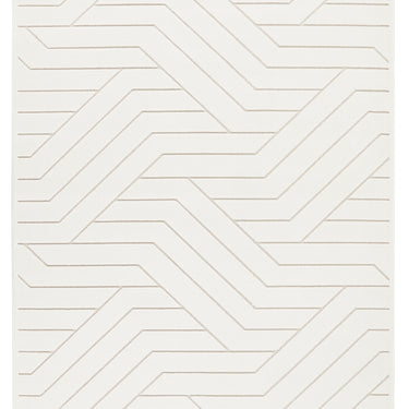 Consept Looms Maze MAZ101 Ivory By Concept Geometric Textured Modern Rug