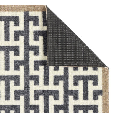 My Nylon Pattern Form Geo Washable Non-Slip Geometric Bordered Doormat 50x75 cm