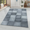 Ayyildiz Ottowa 4202 Squared Blocks Design Grey Jute Polypropylene Abstract Geometric Rug 120x170 cm