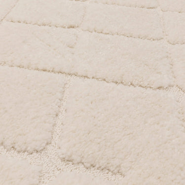 Asiatic London Ariana AR04 Vanilla Boho Fringed Harmony Soft Cream Polypropylene Shaggy Moroccan Textured Rug